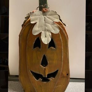 Wooden Pumpkin Decor